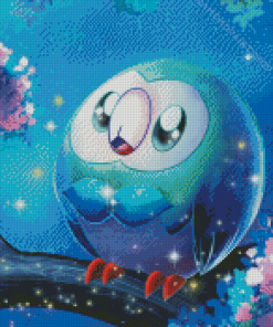 Aesthetic Rowlet Art Diamond Paintings