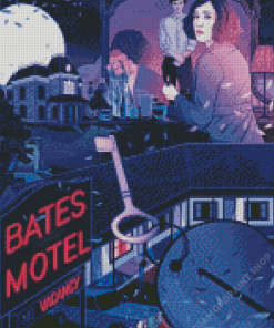 Bates Motel Illustartion Art Diamond Paintings