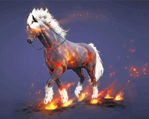 Black Desert Horses Of Doom Diamond Paintings