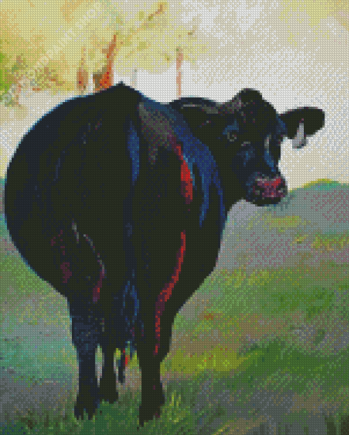 Black Cow Art Diamond Paintings