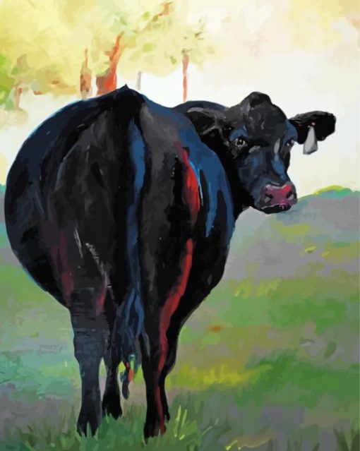 Black Cow Art Diamond Paintings