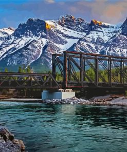 Canada Canmore Bridge Diamond Paintings