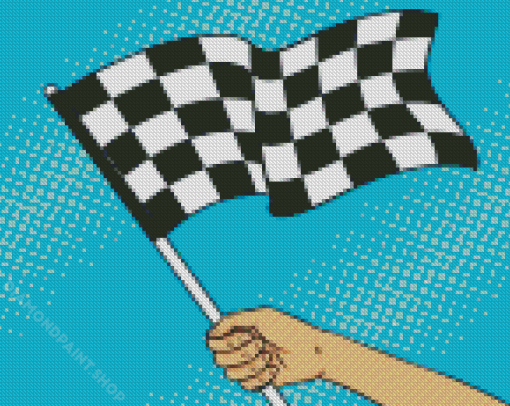 Checkered Flag Diamond Paintings