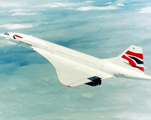 Concorde Plane Diamond Paintings