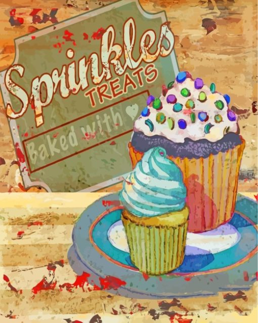 Cupcake Baking Diamond Paintings