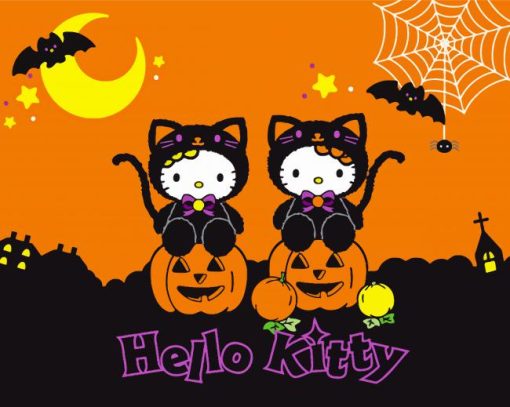 Cute Hello Kitty Halloween Diamond Paintings