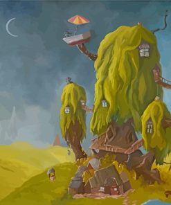 Fantasy Tree House Diamond Paintings