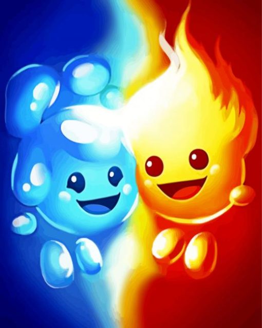 Fire And Ice Diamond Paintings