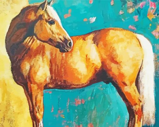 Golden Mare Horse Art Diamond Paintings