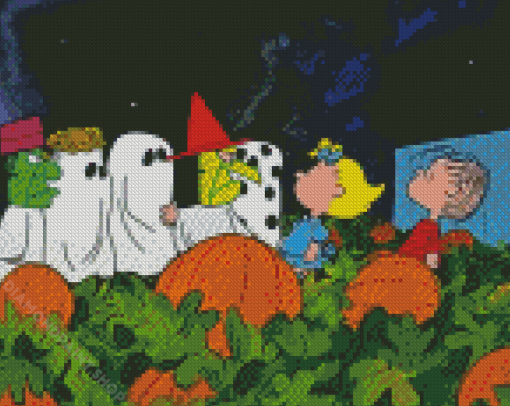 It's The Great Pumpkin Charlie Brown Diamond Paintings