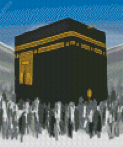 Mecca Black Kaaba Art Diamond Paintings