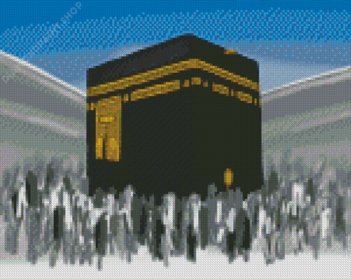 Mecca Black Kaaba Art Diamond Paintings