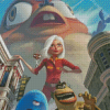 Monsters Vs Aliens Animated Movie Diamond Paintings