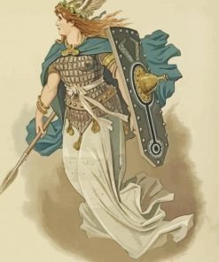 Norse Mythology Traditional Valkyrie By Carl Emil Doepler Diamond Paintings