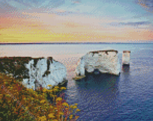 Old Harry Rocks Mudeford Diamond Paintings