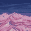 Pink Mountains Diamond Paintings