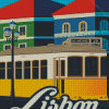 Portugal Lisbon Tram Poster Diamond Paintings