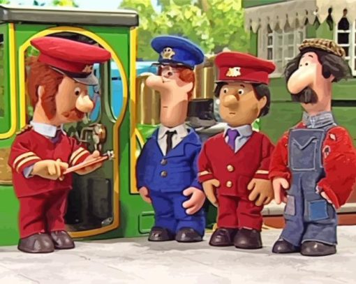 Postman Pat Cartoon Characters Diamond Paintings