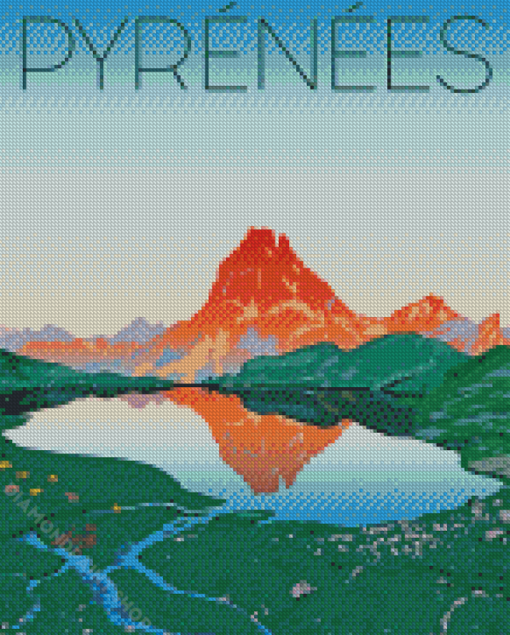 Pyrenees Poster Art Diamond Paintings