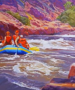 River Rafting With Friends Diamond Paintings