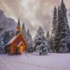 Snow Church Diamond Paintings