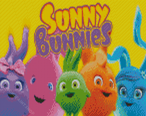 Sunny Bunnies Animation Poster Diamond Paintings