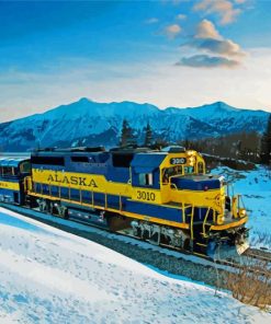 The Alaska Railroad Train Diamond Paintings