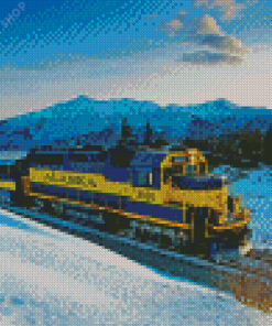 The Alaska Railroad Train Diamond Paintings