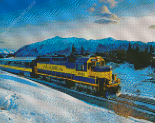 The Alaska Railroad Train Diamond Paintings