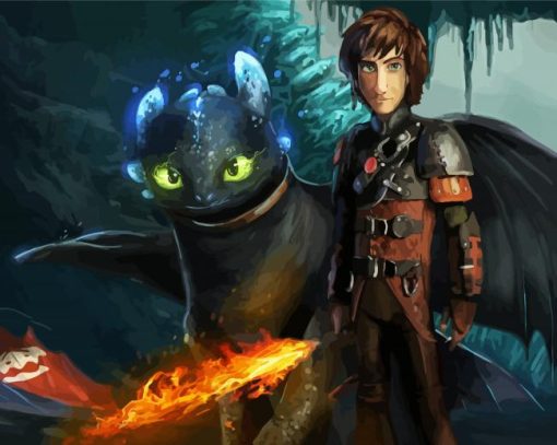 Toothless And Hiccup How To Train Your Dragon Diamond Paintings