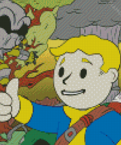 Vault Boy Diamond Paintin