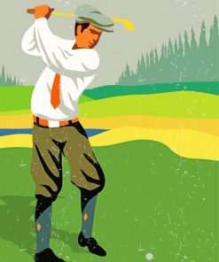 Vintage Golf Diamond Paintings