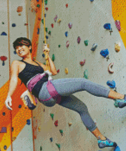 Wall Climber Girl Diamond Paintings