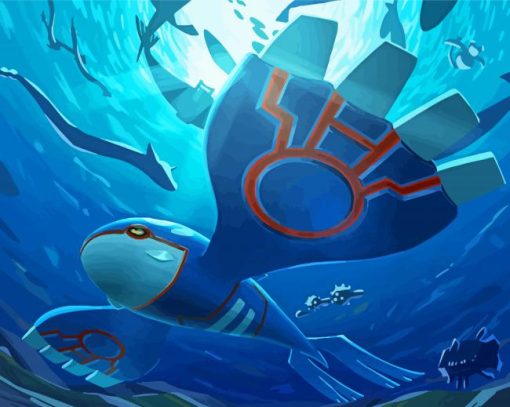 Whale Kyogre Pokemon Anime Diamond Paintings