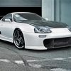 White Black Toyota Supra Mk4 Diamond Paintings