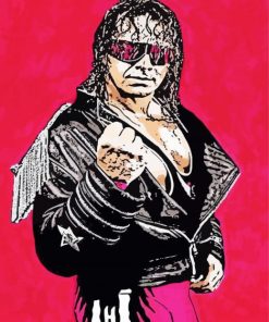 Wrestler Bret Hart Art Diamond Paintings