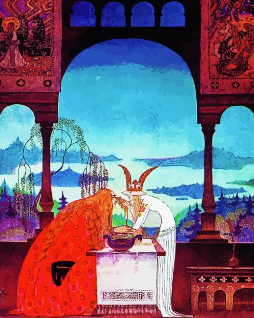 A King Who Arrives In A White Country Kay Nielsen Diamond Paintings