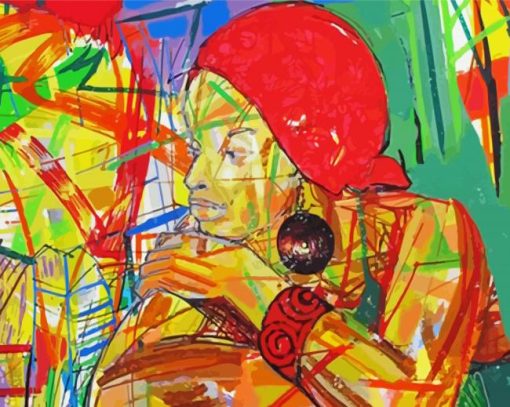 Abstract Uganda Woman Diamond Paintings