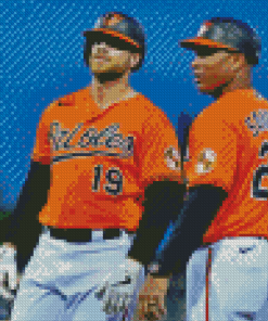 Aesthetic Baltimore Orioles Baseball Diamond Paintings