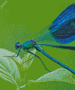 Aesthetic Blue Dragonfly Insect Diamond Paintings