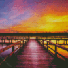 Aesthetic Docks With Sunset Diamond Paintings