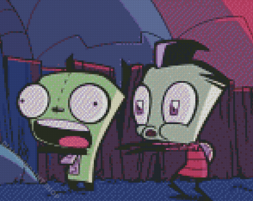 Aesthetic Invader Zim Diamond Paintings