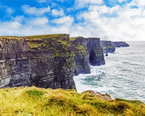 Aesthetic Lahinch Beach Diamond Paintings