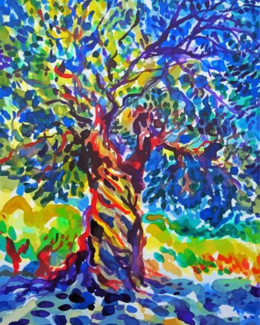 Aesthetic Olive Tree Art Diamond Paintings