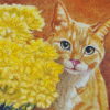 Aesthetic Orange Tabby Cat Diamond Paintings