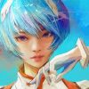 Aesthetic Rei Ayanami Diamond Paintings