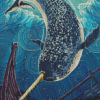 Aesthetic Narwhal Diamond Paintings