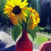 Aesthetic Sunflower Vase Diamond Paintings