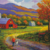 Autumn Country Scene Diamond Paintings