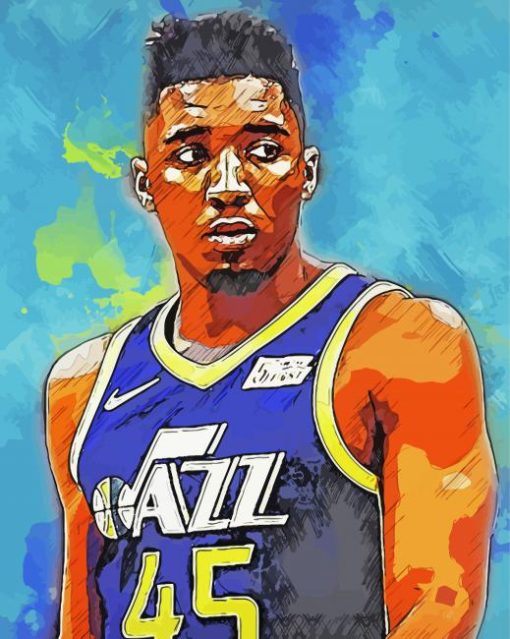 Basketballer Donovan Mitchell Diamond Paintings